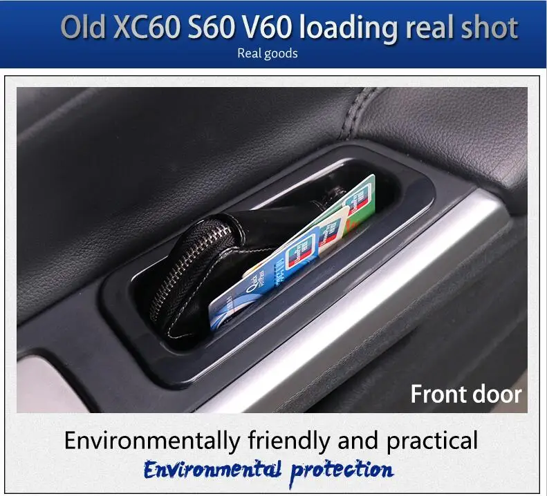 Автомобильные аксессуары для Volvo xc60 s60 v60 Модифицированная Автомобильная дверная ручка коробка для хранения подлокотник коробка 2010- 5 шт
