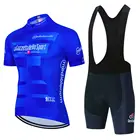 Комплект из джерси и футболки для езды по итальянскому велосипеду, летняя велосипедная одежда для езды на горном велосипеде, одежда для езды на велосипеде с защитой от УФ-лучей, одежда для триатлона, 2022