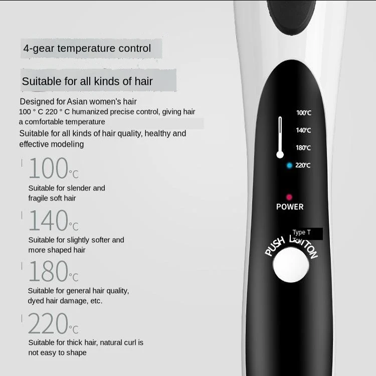 Профессиональные щипцы для завивки волос электрические цифровые керамические