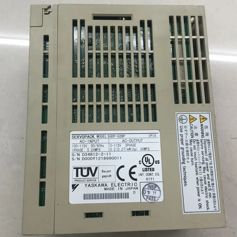 Tested Working SERVO DRIVER SERVOPACK SGDP-02BP |