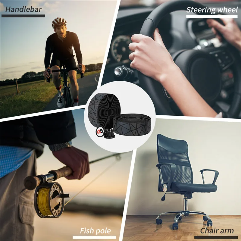 

WEST BIKING Bike Headlebar Tape Anti-slip Road Cycling Handle Bar Tapes Wrap with Bar Plugs Bicycle Accessories