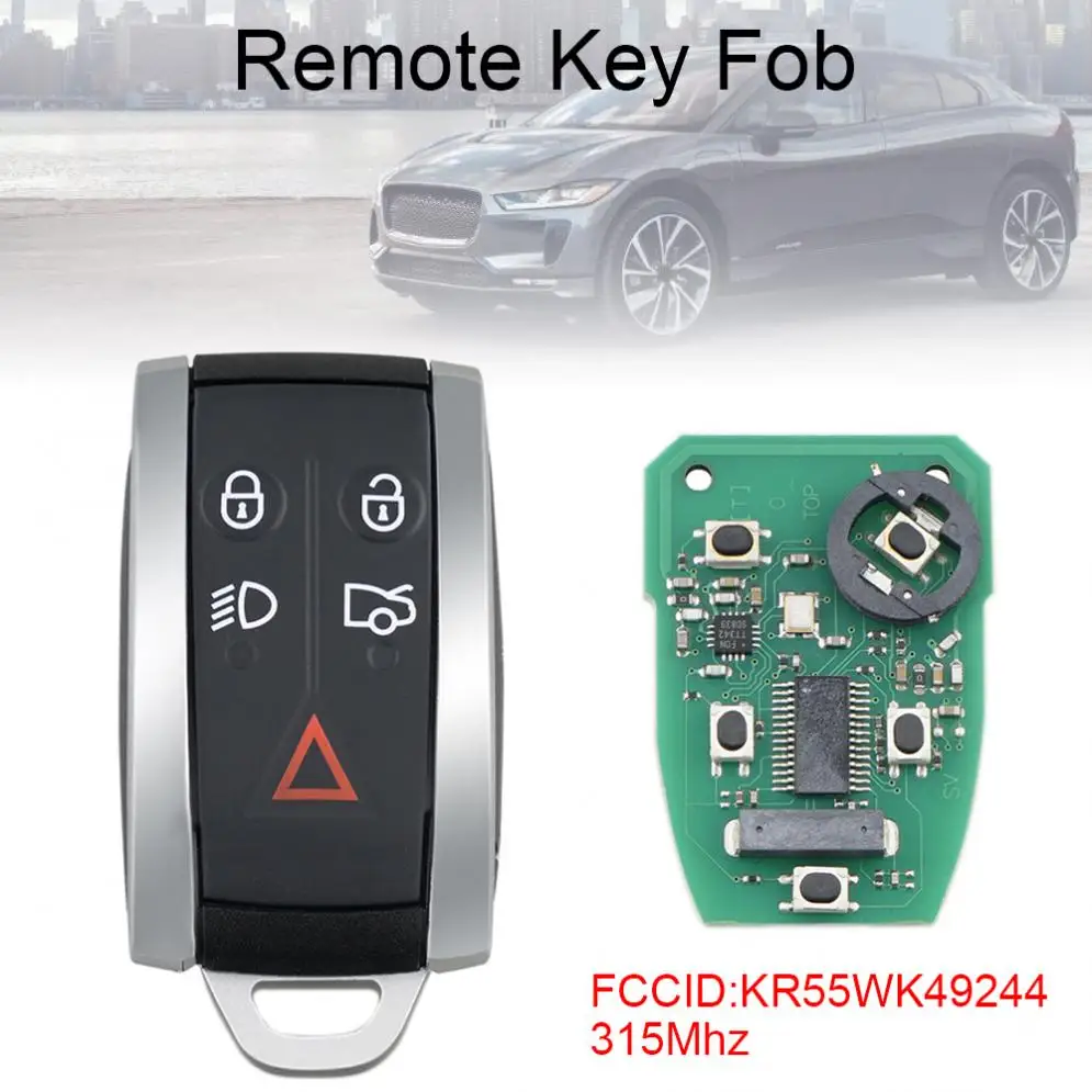 315 МГц 5 кнопок умный дистанционный ключ брелок от машины с PCF7953A/ HITAG2/46 чип KR55WK49244