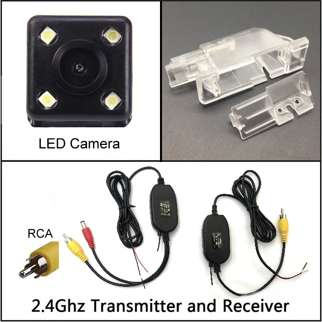 wireless n 4 LED Для Citroen GRAND C4 PICASSO peugeot 5008 ночного видения Водонепроницаемая Автомобильная резервная камера заднего вида для парковки заднего вида HD CCD - Название цвета: wireless n 4 LED