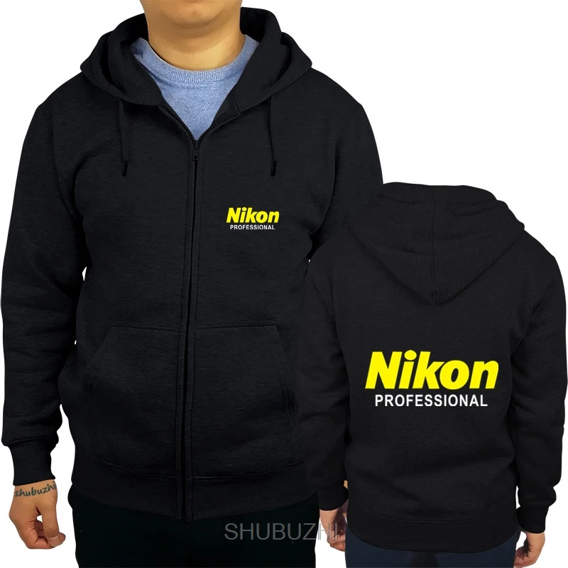 black Nikon профессиональная Толстовка с принтом Новая Черная S-3XL оригинальные худи с принтом в стиле хип-хоп забавная Толстовка sbz3240 - Цвет: black