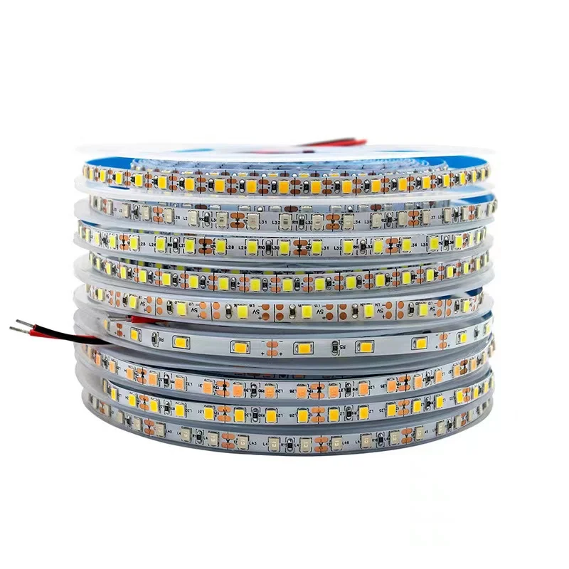 Светодиодная лента 5 В 12 24 SMD 2835 ультратонкая мм Печатная плата 60/120/240 светодиодов