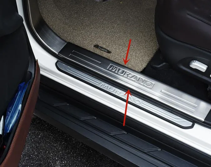

For Nissan Murano 2015-2021 stainless steel car threshold guard plate anti-scratch protection decoration car accessories