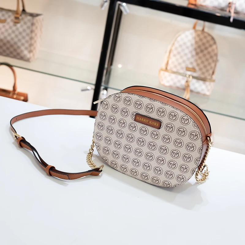 MARRY KORS дизайнерская женская сумка на плечо круглая сумка женская сумка маленькая сумка через плечо женская кожаная сумка на цепочке сумки-мессенджеры