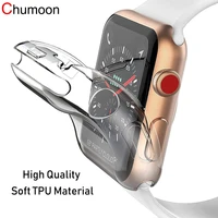 screen protector for apple watch 6 case 44mm 40mm full tpu bumper iwatch cover 42mm 38mm accessories for iwatch series 5 4 3 2 1