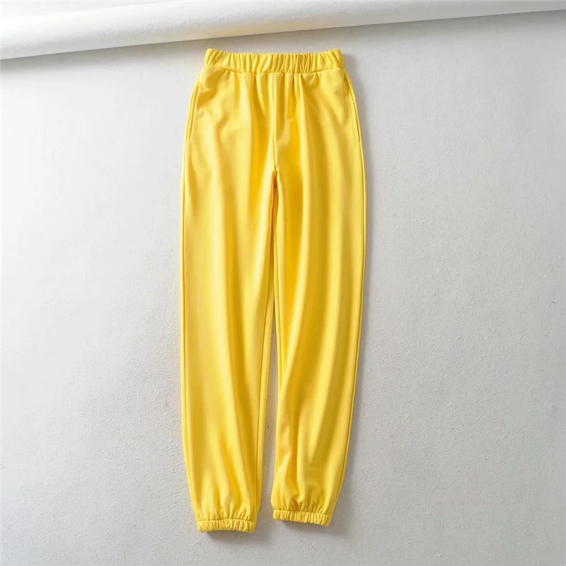 Штаны спортивные женские флуоресцентные зеленого цвета |