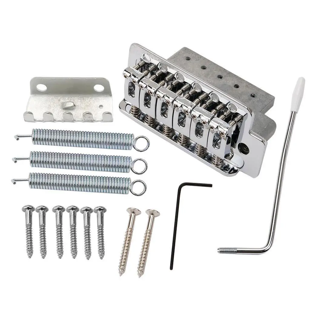 

Durable Alloy For Fender Stratocaster Strat Electric Guitar Chrome Tremolo Bridge System