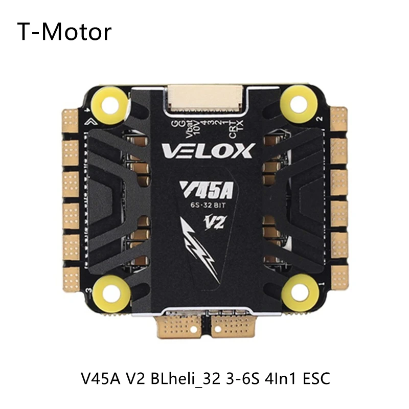 T MOTOR VELOX PACER V45A V2 4in1 ESC с диагональю экрана 3 6S Lipo 32BIT 10V/2A BEC Скорость контроллер для