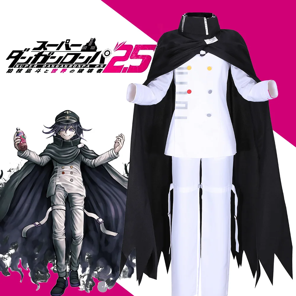 Накидка Danganronpa V3 Kokichi Ouma для косплея черная накидка на Хэллоуин модный наряд