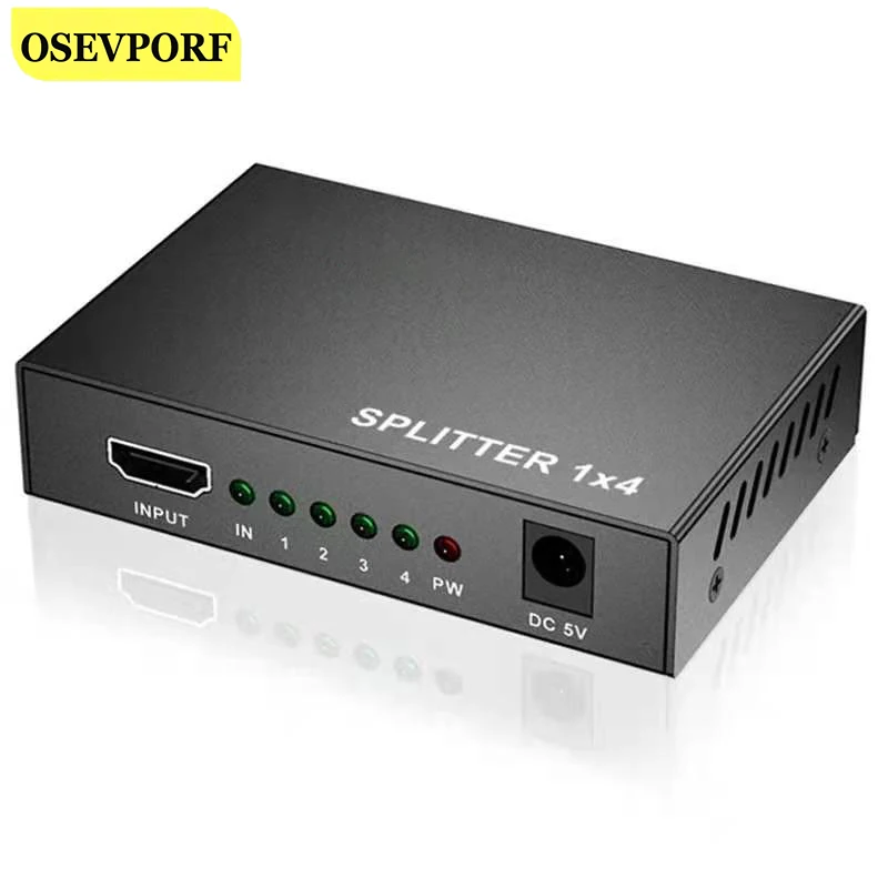 1 in 4 Out HDMI-compatible Splitter 4K Switch KVM Bi-Direction 1x4/4x1 Adapter HDMI-compatible Switcher for PS4/3 TV XBox HDTV