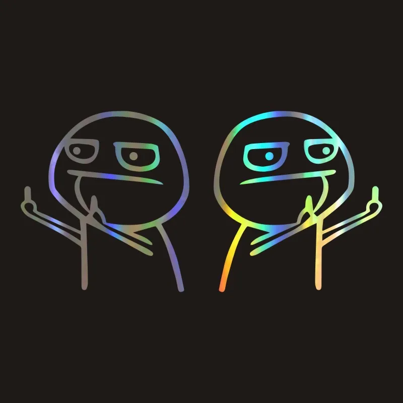 Car Sticker 3D 17CM*15CM Middle Finger Auto Motorcycles Stickers Reflective Waterproof Styling Custom Decal | Автомобили и