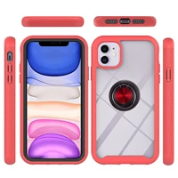 magnetic ring bracket shockproof case for iphone 11pro max xr xs max x 8 7 6s plus se2020 cover double layer rugged bumper funda