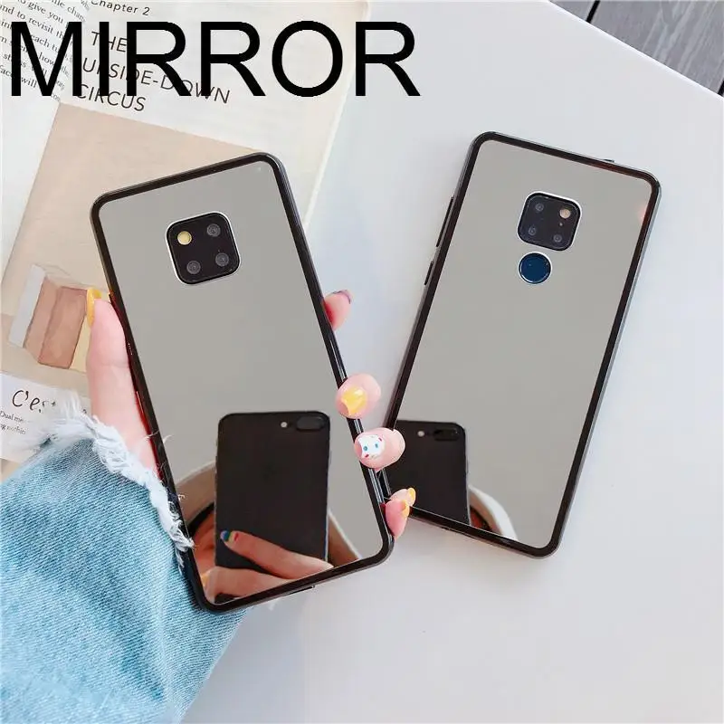Мягкий зеркальный чехол для huawei Y9 2019 P20 P30 Lite Pro Plus P Smart mate 20 30 10 Honor 9x Pro|Бамперы| |