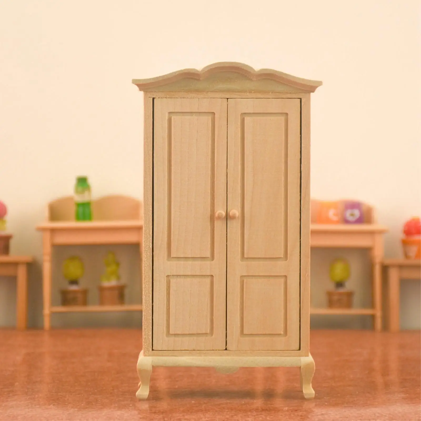 Изысканный гардероб 1:12 миниатюрный кукольный домик мебель для гостиной модель