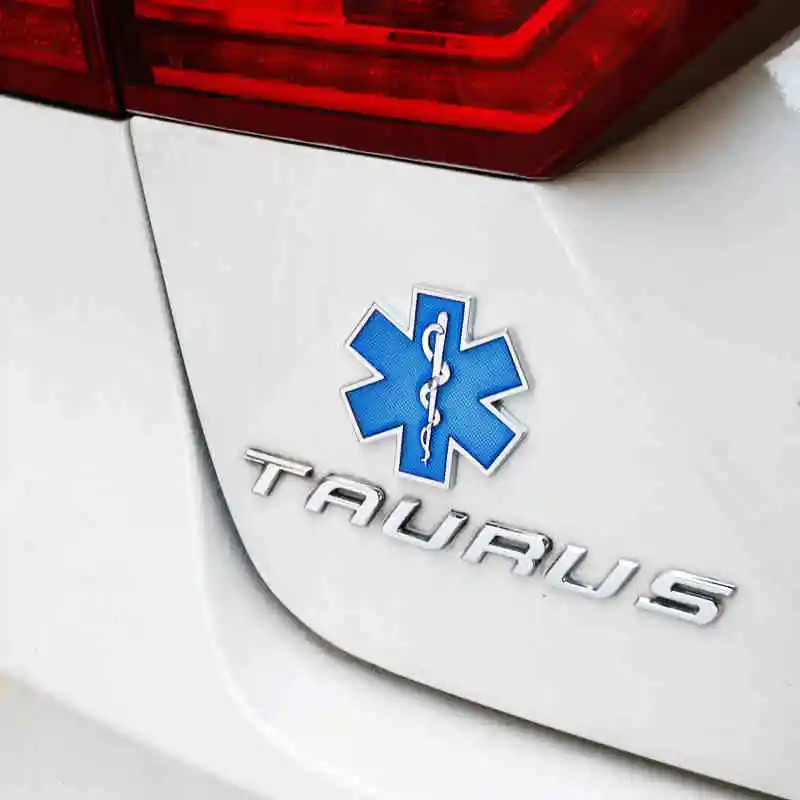 Noizzy Star of Life автомобиля 3D металлический значок эмблема авто двигатель синий