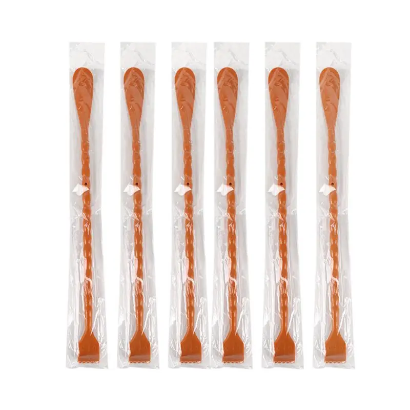 2 In 1 Multifunction Back Scratcher Shoehorn Cucurbit Shaped Anti-Slip Long Handle Shoe Horn Manual Massager Shoe Lifter Tools