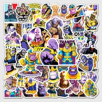 51sheets thanos cartoon doodle sticker luggage water cup laptop car guitar decoration sticker childrens classic toys