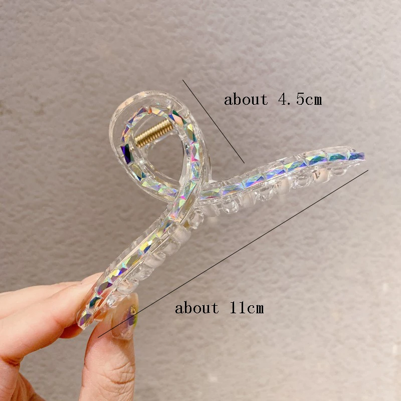 

New Fashion Women Hair Claw Clip Hair Crab Clamp Hairgrip Acrylic Transparent Hairpin Hair Accessories For Women Party Vintage