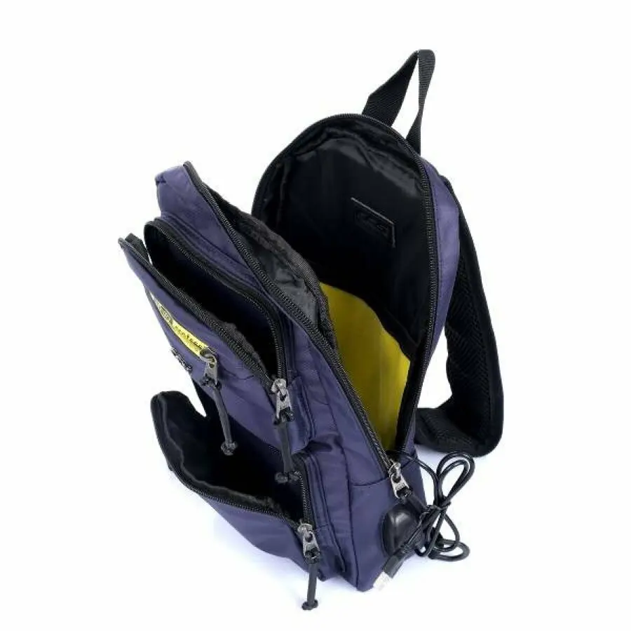 

Men Bag 2021 S 31204 one shoulder and chest bag Navy blue Male Backpack