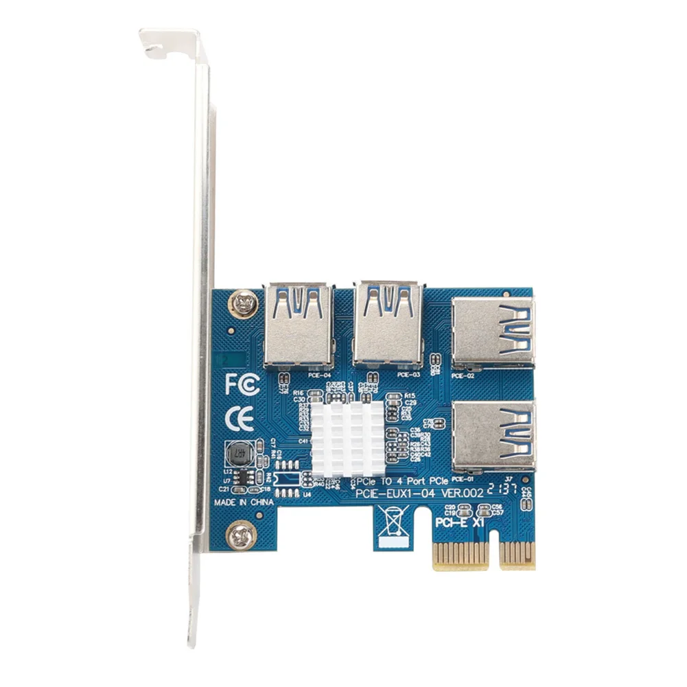 

1x To16x PCI-E к PCI-E адаптеру 1 поворот 4 PCI-Express слот USB3.0 карта расширения PCIe преобразователь для майнинга BTC