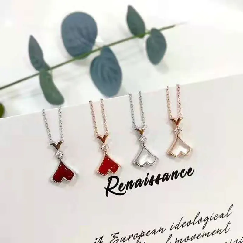 

New silver skirt, colorful Fritillaria necklace, light luxury, student girl, wind net red, same clavicle chain