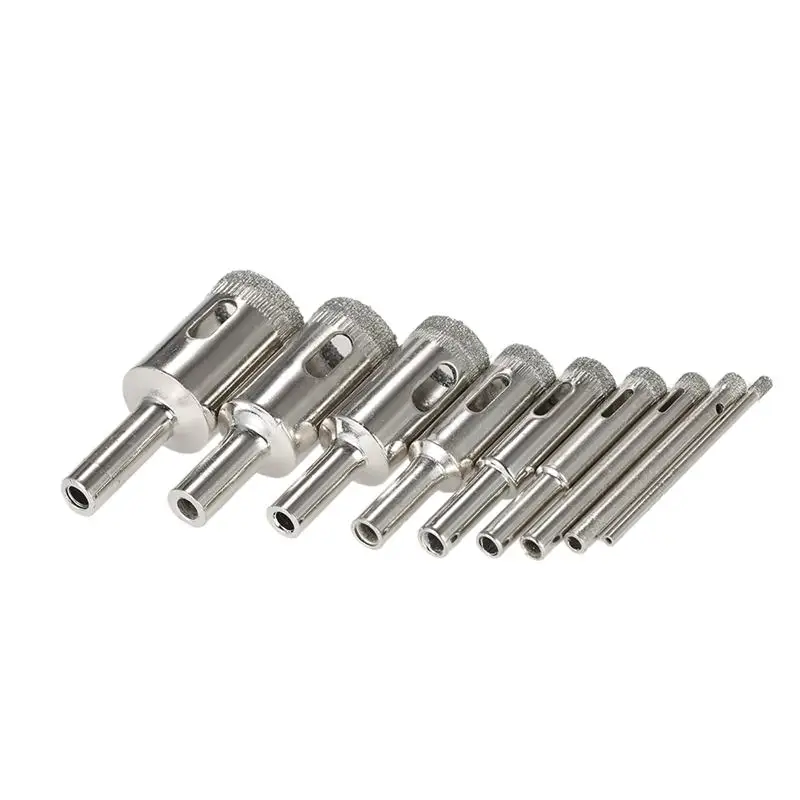 

14PCS Hole Saw 3-70mm Diamond Coated Core Hole Saw Drill Bit Set Tools for Tiles Marble Glass Porcelain Drilling Power Tools