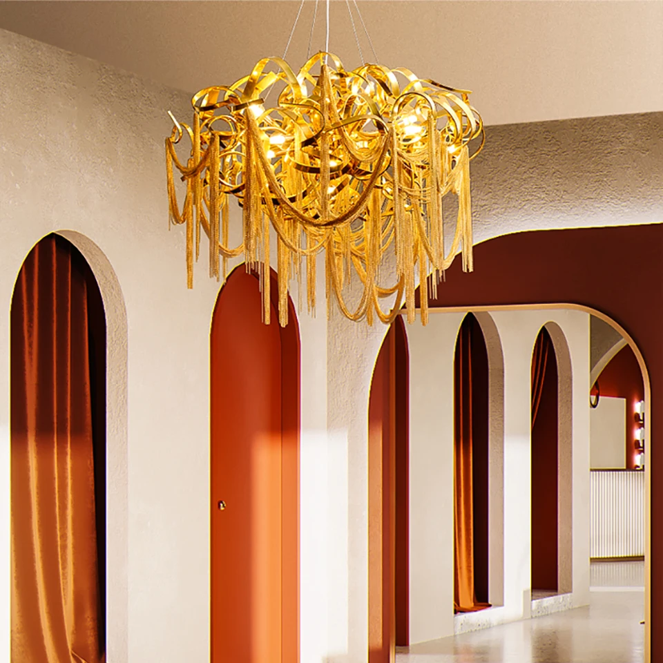 

Современная светодиодная люстра, подвесной светильник для гостиной, домашнее освещение, Роскошный домашний декор, комнатное освещение