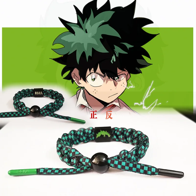 Мой герой Academy bakugou katsuki Deku Todoroki Shoto наручная цепочка безупречное плетение ручной работы браслет из веревки