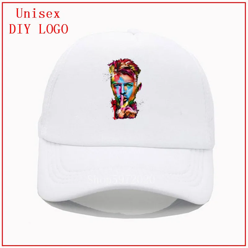 Черная бейсболка с изображением Дэвида Боуи Модная стильная для женщин кепки