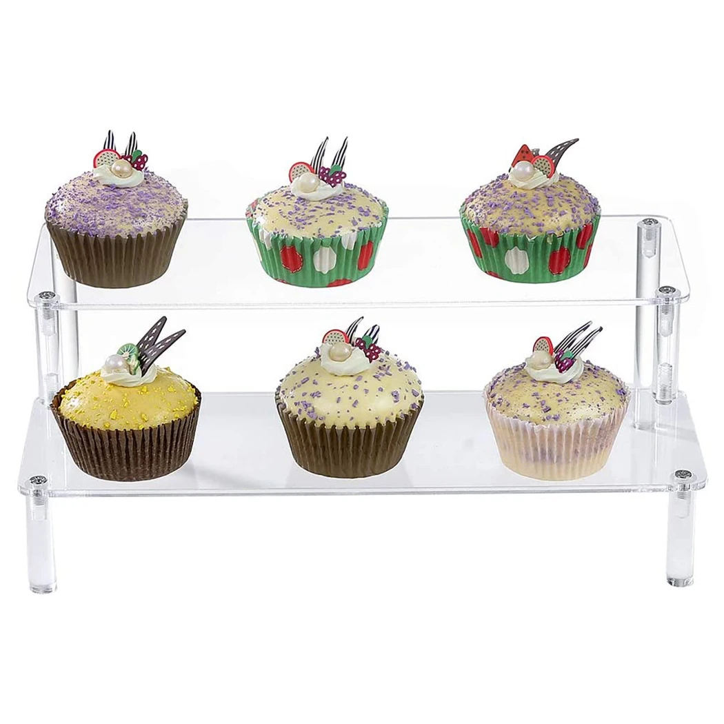 

Shelf Display stand Jewelry Organizing Tools Home Holder 3-Tier Acrylic