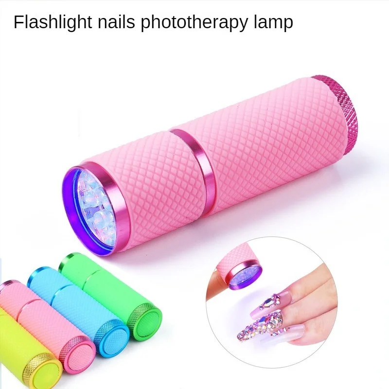 

Nail Art Supplies LED Mini Flashlight Lamp Beads Quick-drying Nail Art Portable Phototherapy Lamp Nail Polish Glue Special