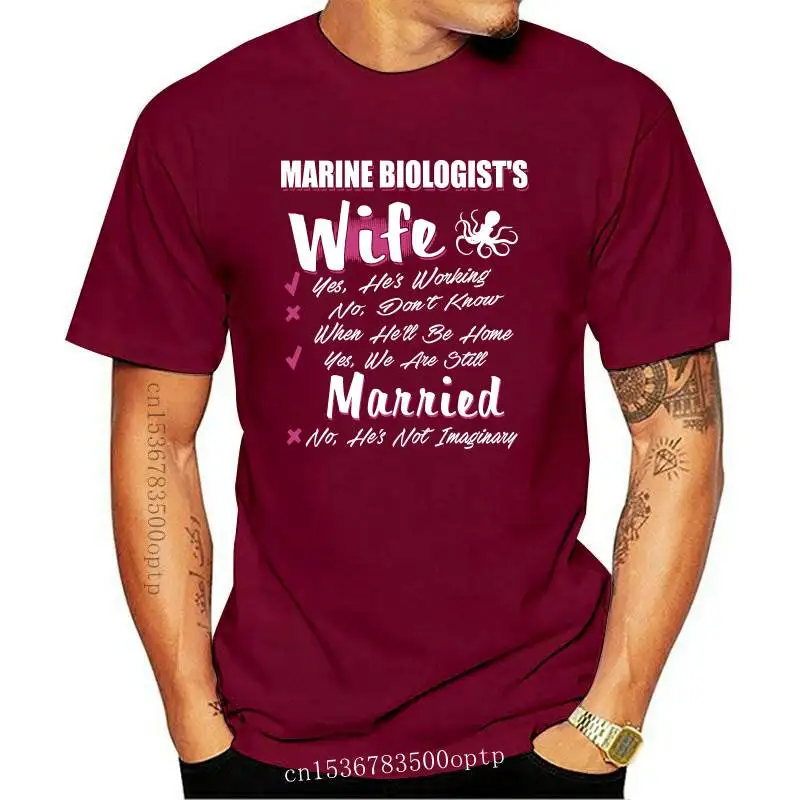 

New Marine biologist shirt- Marine biologist wife shirt Cotton T-shirt youth trend men short-sleeved T-shirt cool