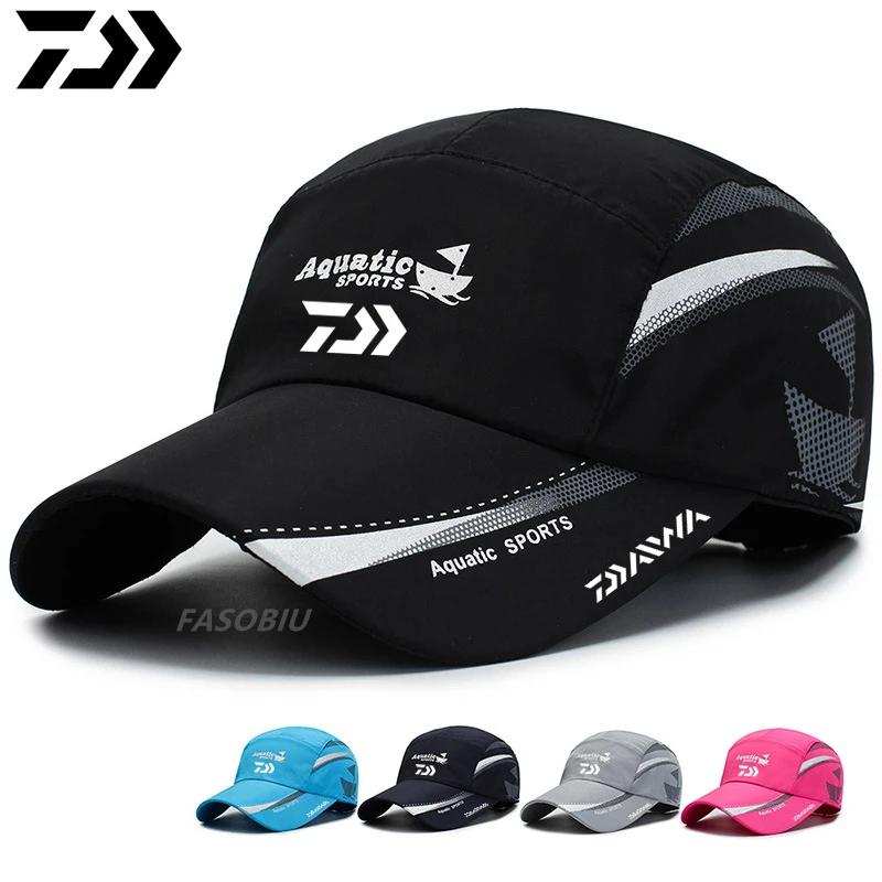 

Daiwa Men's for Women Sunbonnet Hat Printing Outdoor Sun Protection Hiking Cap Riding Hat Quick Dry UV Protection Fishing Hat
