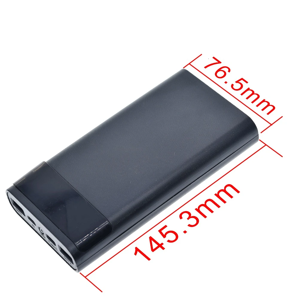 Портативный 5 в 6x18650 Внешний аккумулятор корпус Чехол DIY type-C Micro USB Быстрая зарядка для мобильного телефона чехол для зарядного устройства
