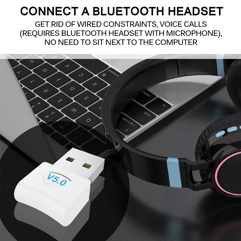 

Bluetooth Transceiver USB Audio Receiver Bluetooth USB Adapter Audio Adapter Wireless Receiver Transmitter for PC Computer TV