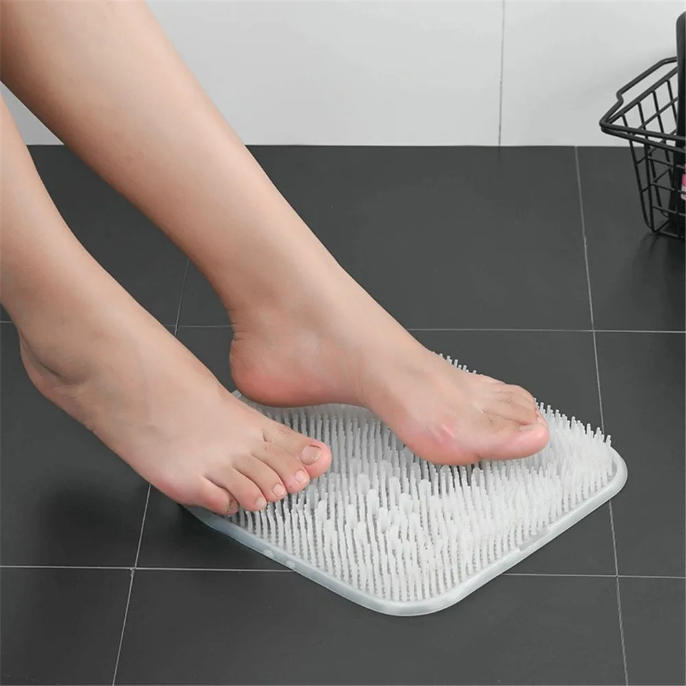 

Shower Feet Cleaner Massager Mat Scrubber Brush Foot Dead Skin Remover Body Care Shower Bath Exfoliating Scrub Cushion Mat