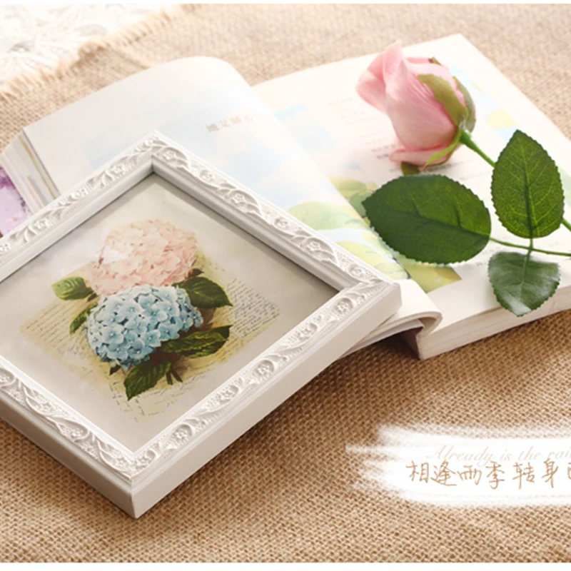 Хорошее качество Резные 10 шт./партия деревянная рамка для фотографий набор