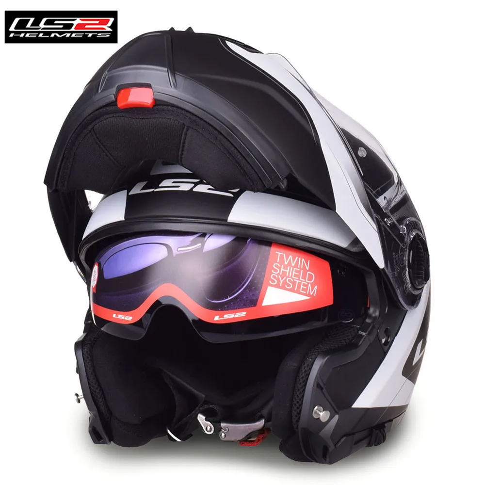 LS2 FF325 стробоскоп модульный мотоциклетный шлем Filp up Dual Visors Casco Moto Capacetes De Motociclista профессиональные Шлемы