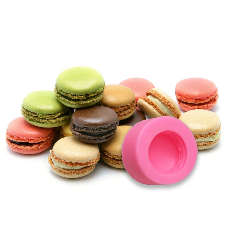 

3D Macaron Style Silicone Mold DIY Handmade Soap Candle Mold Chocolate Candy Fondant Cake Chocolate Decorating Baking Soap Molds
