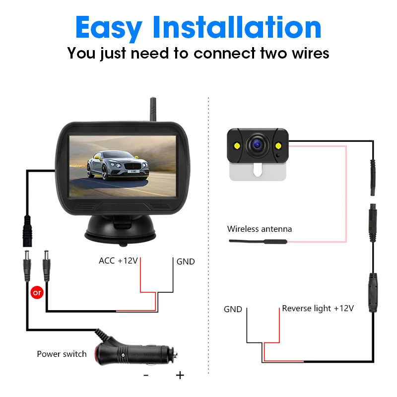 Vtopek монитор для резервной камеры автомобильная парковочная камера