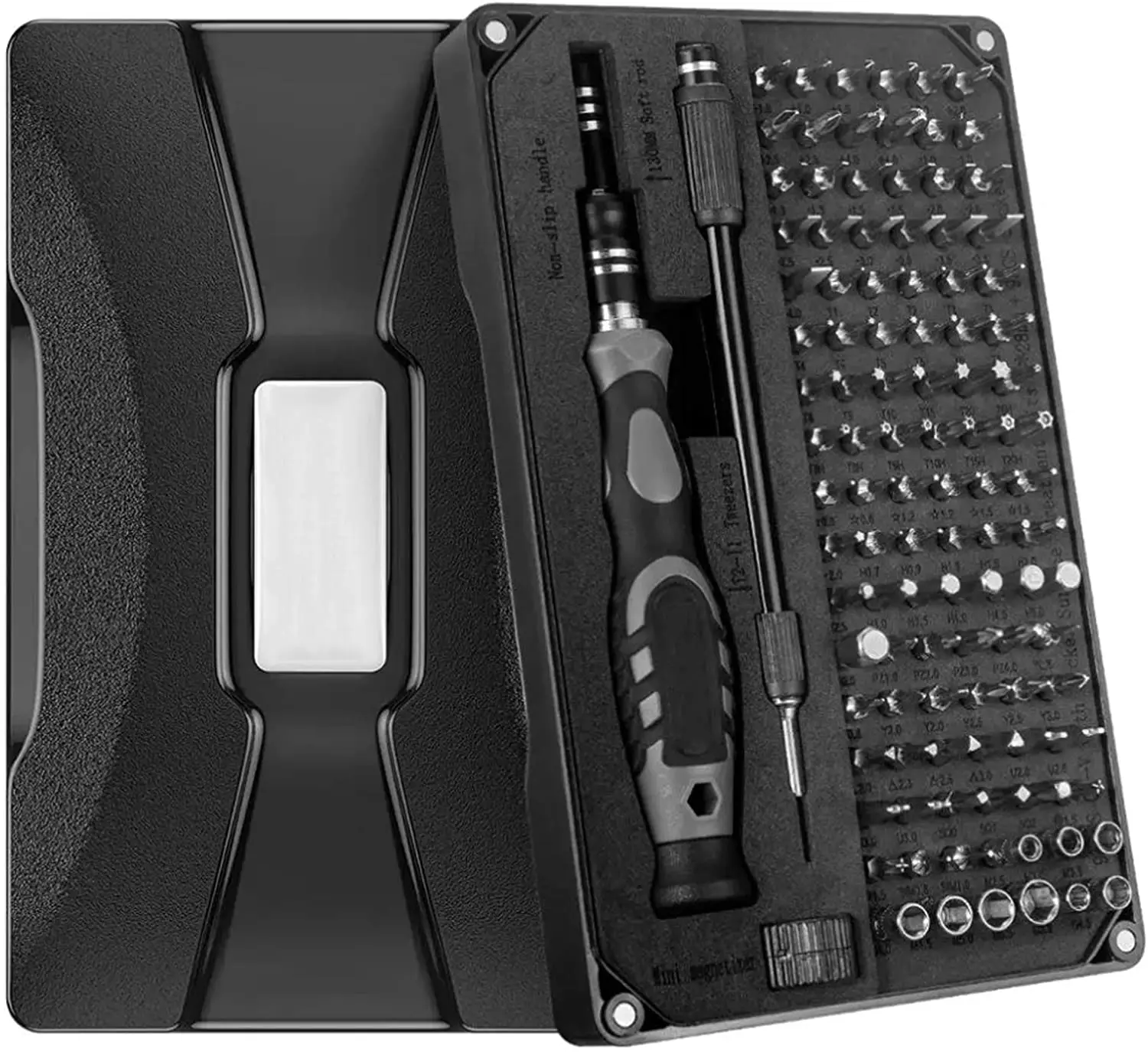 

Precision Screwdriver Set Screwdriver 106 Bit Repair Tool Kit with Magnetic Ring Multifunctional Electronic Product Disassembly