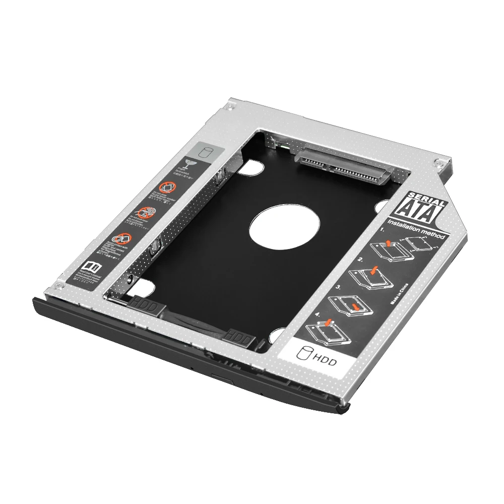 hp 2530 2540p Aluminum9.5mm SATA 3.0 2.5&quot Universal HDD Caddy Case Enclosure Adapter DVD Hard Box For CD Optibay | Компьютеры и