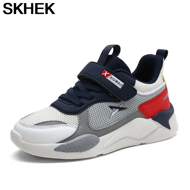 

SKHEK Kids Flexible Barefoot Shoes Children Flat Breathable Mesh Sports Shoes for Girls Boy Soft Solid Casual Sneakers Running