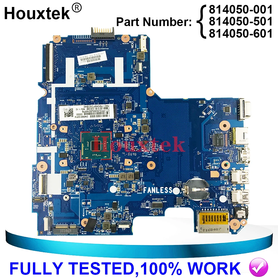

814050-001 814050-501 814050-601 for HP NOTEBOOK 14-AC 14-AC159NR 14T-AC000 laptop motherboard with CelN3050 fully Tested