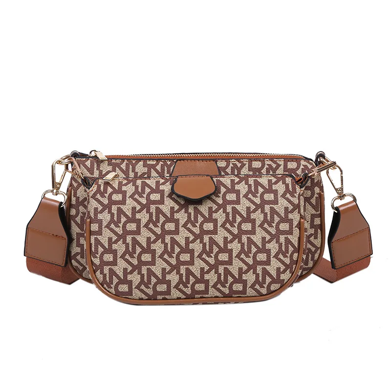 

2021 Summer Diagonal Cross-Oceanic Letter Printing Fashion Personality All-Match Lady Shoulder Armpit Women Niche Designer Bag
