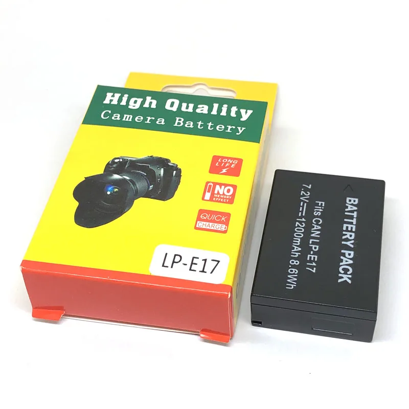 LP-E17 LPE17 Battery + LED USB Charger for Canon EOS M3 M5 M6 SL2 200D 77D 750D 760D 800D 8000D Rebel T6i T6s T7i Kiss X8i | Электроника