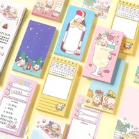 yisuremia 80 sheets kawaii memo pads note paper daily to do list check list planner notepad paperlaria school office stationery